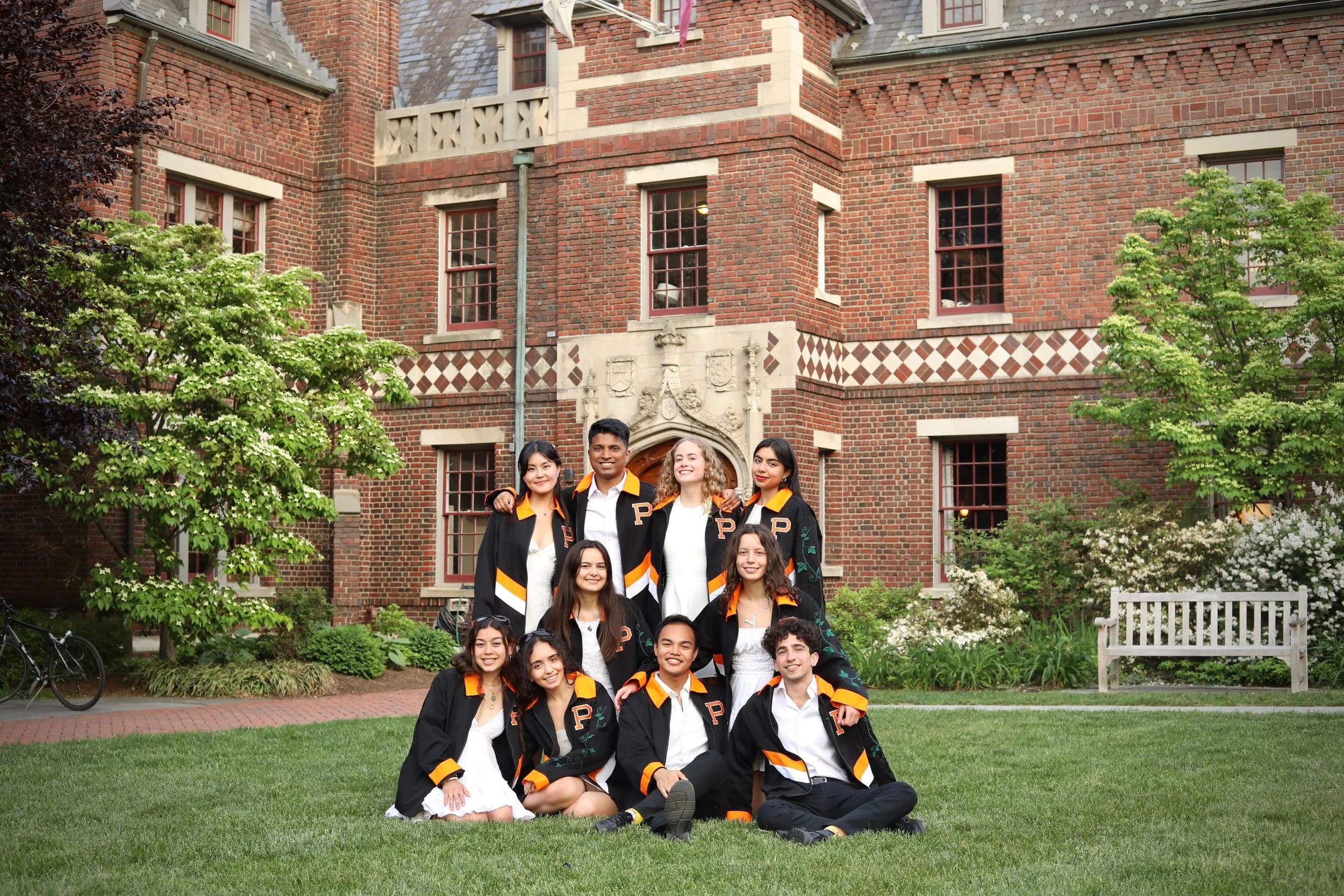 Cap and Gown members gathered at the club