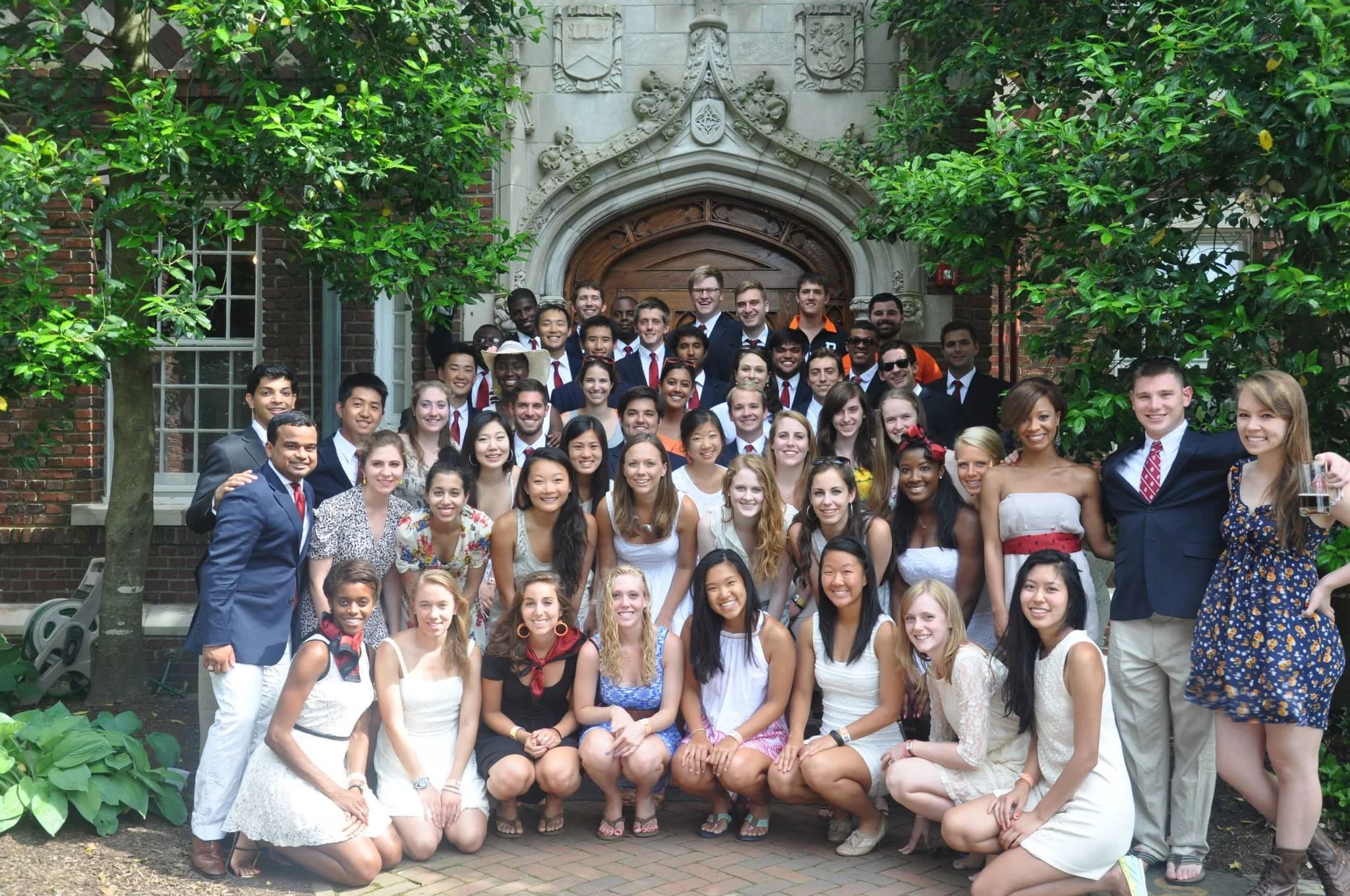 Cap and Gown members together